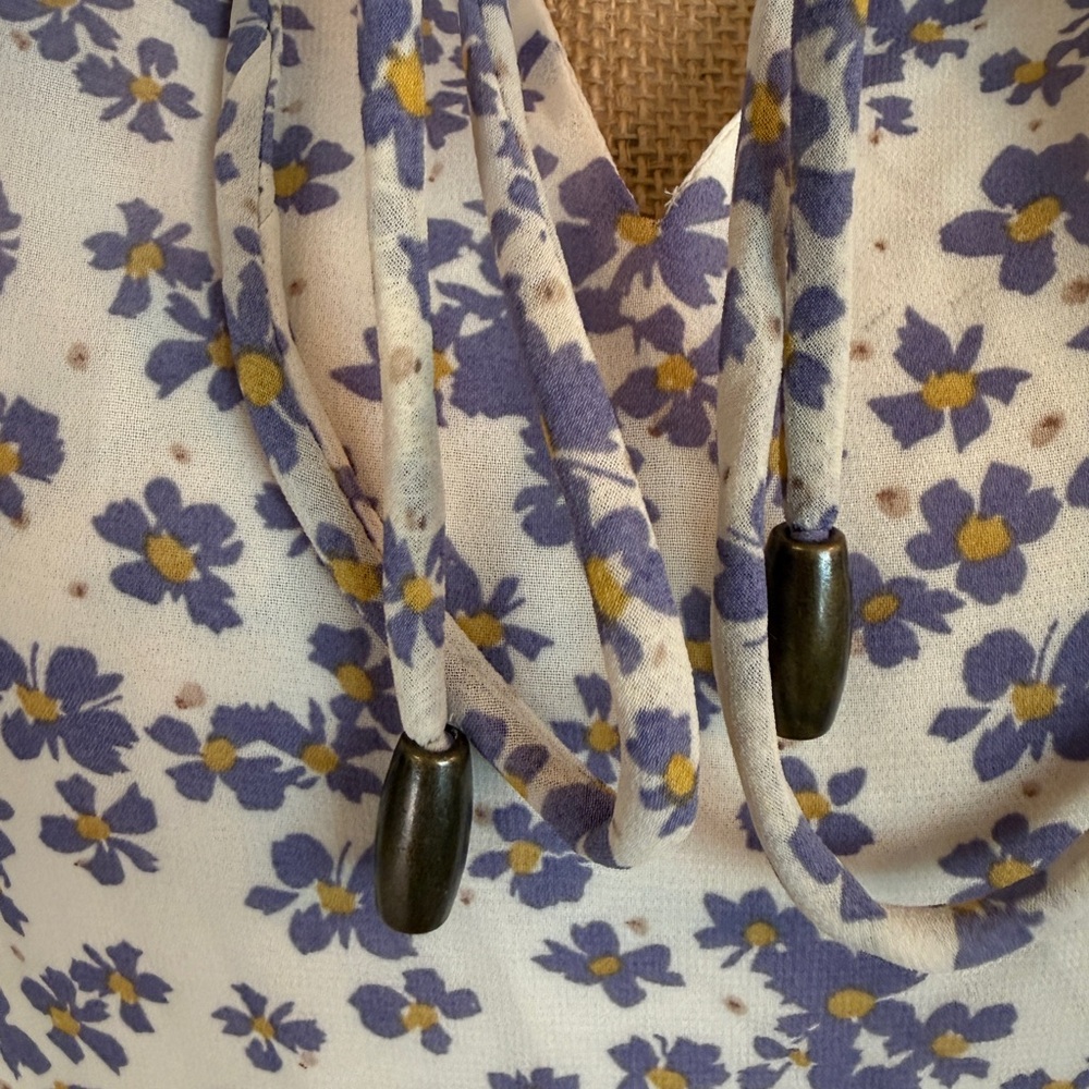 Entro Multicolor Floral Ruffle Sleeve Blouse - Picture 5 of 14
